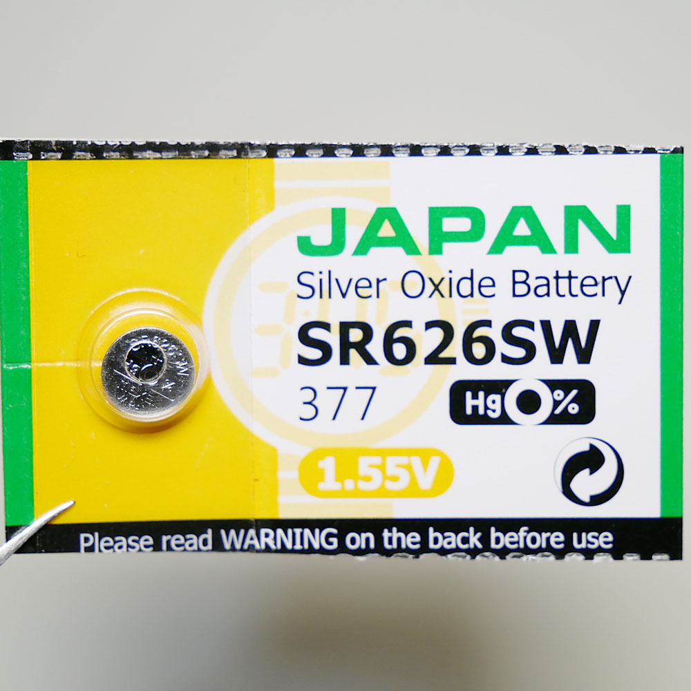 腕時計に最適な電池は？中国・スイス・日本製電池(SR626SW)耐久テスト！ カシオ腕時計マニアックスカシオ腕時計マニアックス